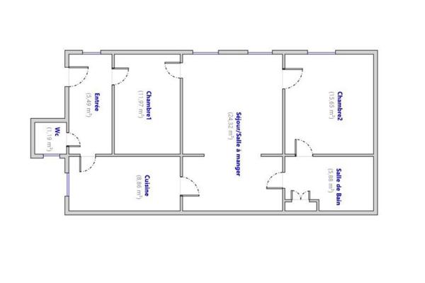 Rez-de-chaussée à réinventer sur jardin au calme d’une impasse