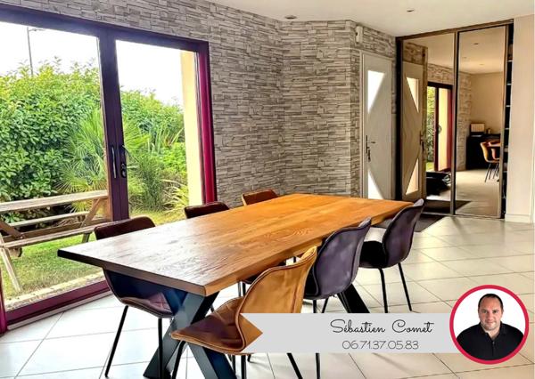 Maison 4 chambres + bureau plain-pied