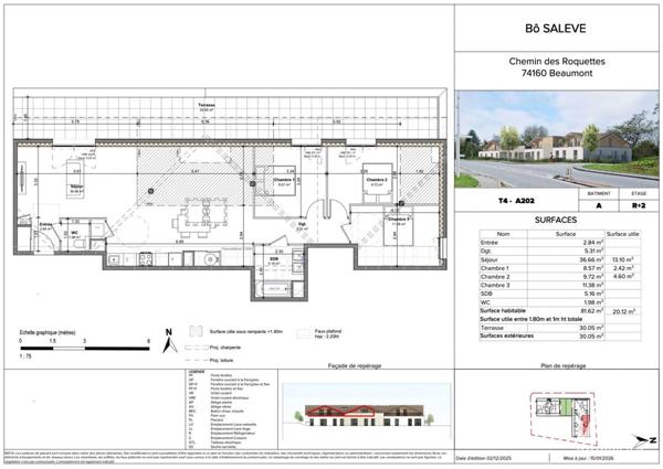 Appartement à vendre 4 pièces 88 m² Beaumont