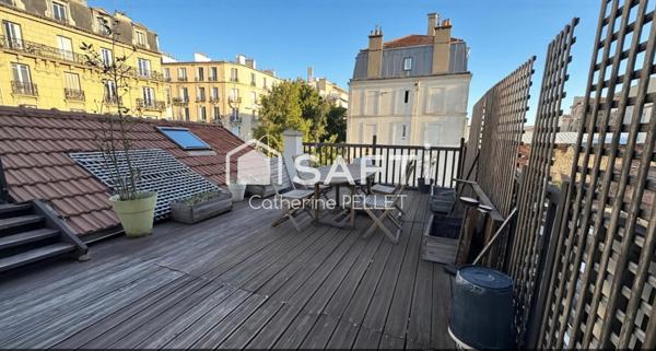 Duplex d’exception avec terrasse plein ciel sur le Plateau de Saint-Maurice, entre verdure et Paris
