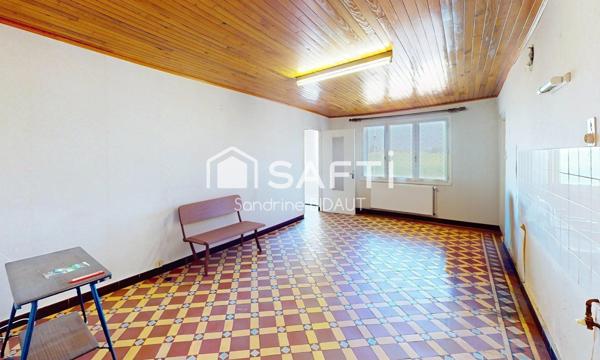 Maison 3 chambres avec dépendances - secteur 10 km de Louhans