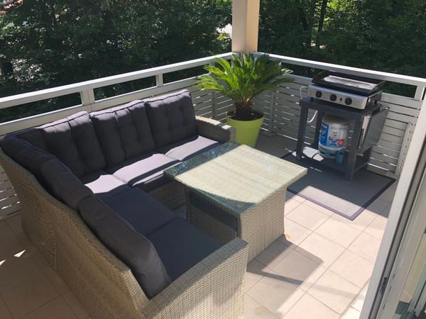 T3 lumineux avec terrasse 15 m² + piscine – Brindos proche Biarritz