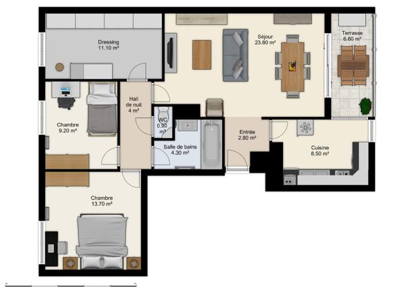 Vente appartement 4 pièces 78.18 m², 31000
