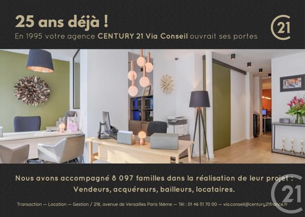 Appartement F1 à vendre  1 pièce - 35 m2 PARIS - 75016