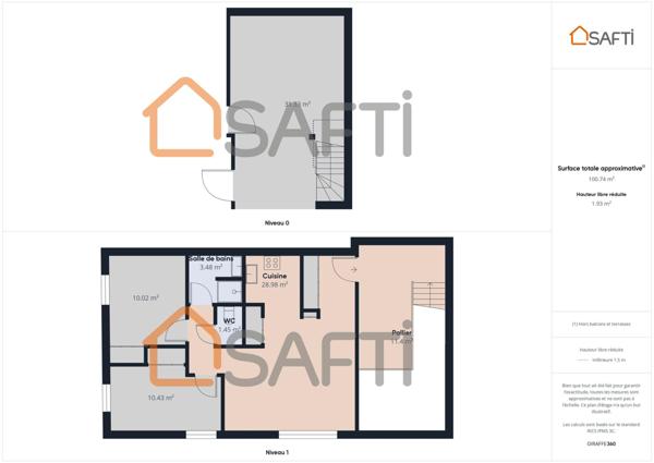 APPARTEMENT T3 + PARKING COUVERT PRIVATIF