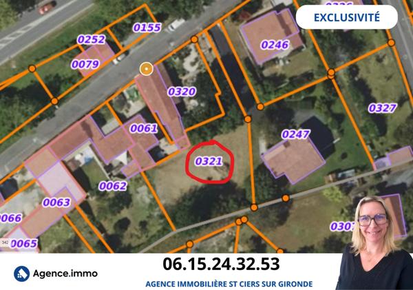 À vendre - Terrain projet construction 885 m² situé à Saintes (17100)