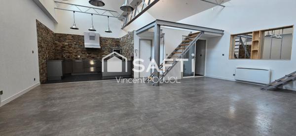 A u pied de la Gare - Loft de 115 m² habitables - terrasse - place privative de parking