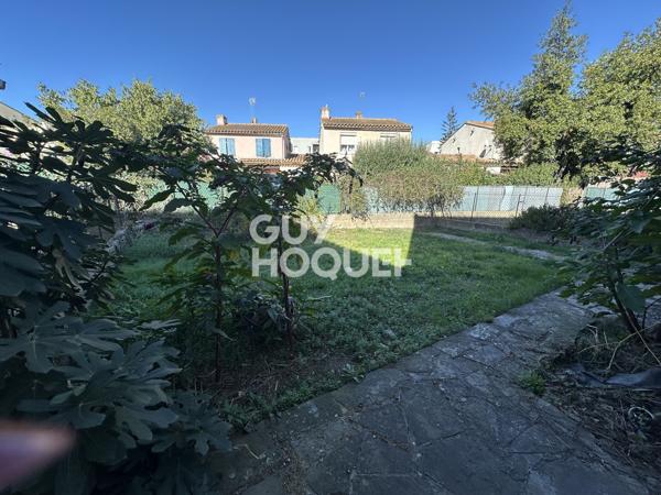 CARCASSONNE - Maison 3 chambres, garage sur terrain 250 m²