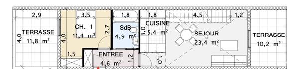 Appartement à vendre 3 pièces 65 m² Nanteuil-lès-Meaux