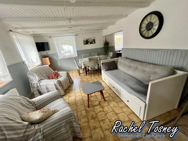 Dpt Territoire de Belfort (90), à vendre ANJOUTEY Maison mitoyenne T4 avec cour, sur terrain de 235m²