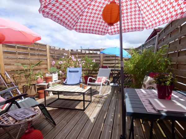 Charmant appartement 3 pièces avec grande terrasse à Talence parking