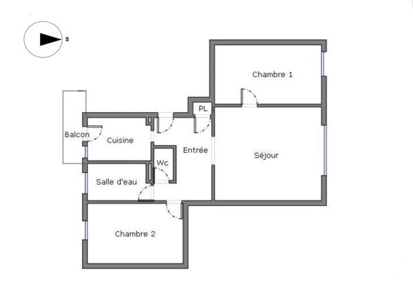 Appartement F3 à vendre  3 pièces - 65 m 2   ST MAUR DES FOSSES  - 94