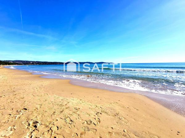 A rénover à votre gout : grand appartement T2 de 48m2 carrez avec terrasse, dans une résidence sécurisée - centre ville plage et port à pied- CAVALAIRE SUR MER