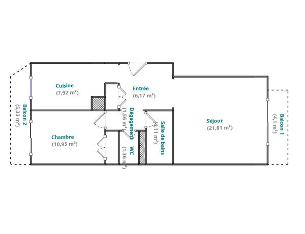 Appartement à vendre 2 pièces 54 m² Paris 12