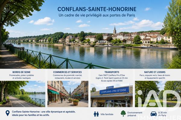 Maison à vendre 4 pièces 70,79 m² Conflans-Sainte-Honorine