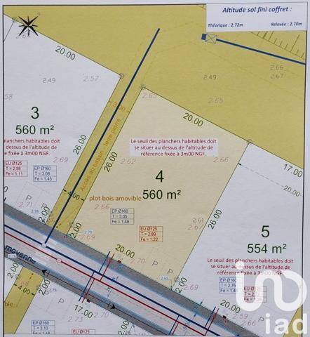 Terrain à vendre 560 m² Grues