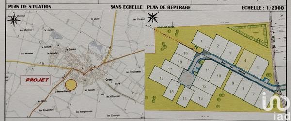 Terrain à vendre 560 m² Grues
