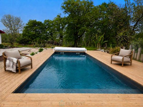 Sud Landes – Ensemble immobilier de caractère avec hébergements, réception, bien-être et piscine