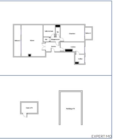 Meudon (92190) Appartement 2/3 pièces - Balcon- Parking à Meudon Bellevue