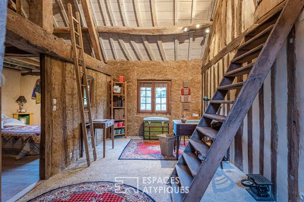 Maison normande avec herbage et boxes pour chevaux