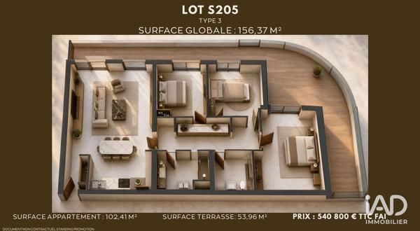 Appartement (neuf) à vendre 7 pièces 102 m² Saumur
