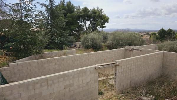 Pignan (34570) Grand terrain constructible 1352 m²- Quartier prisé sur les hauteurs de Pignan