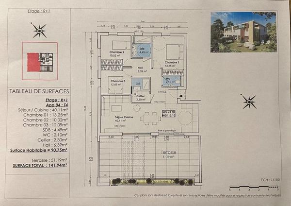 T4 HAUT DE GAMME -TERRASSE 51 M²-ASCENSEUR -SAINT-CYR-SUR-MER SECTEUR LES LECQUES