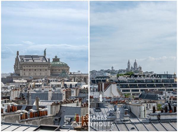 Duplex en dernier étage rénové avec vue à Madeleine