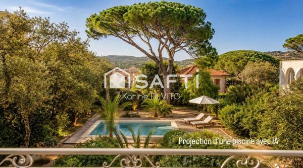 St Maxime - Villa rénovée - 149 m2 -  Aperçu mer