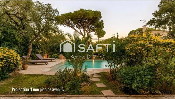 St Maxime - Villa rénovée - 149 m2 -  Aperçu mer