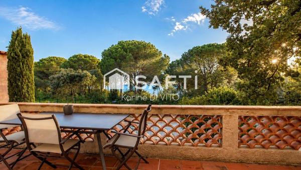 St Maxime - Villa rénovée - 149 m2 -  Aperçu mer