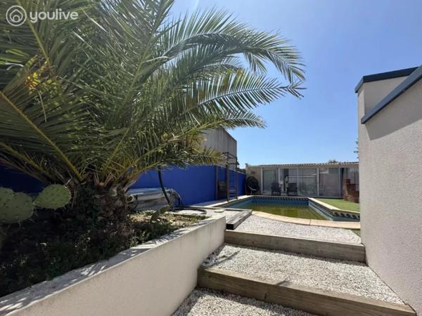 Maison de vacances avec piscine et studio La Chaume