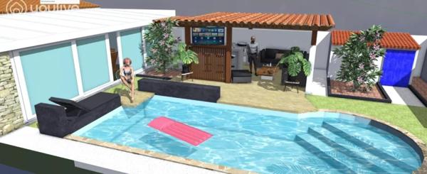 Maison de vacances avec piscine et studio La Chaume