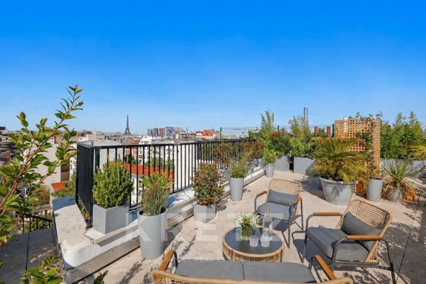 Penthouse d'exception climatisé avec vue panoramique sur Paris