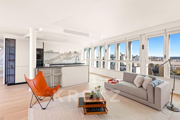 Penthouse d'exception climatisé avec vue panoramique sur Paris