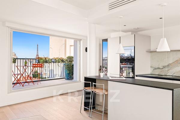 Penthouse d'exception climatisé avec vue panoramique sur Paris