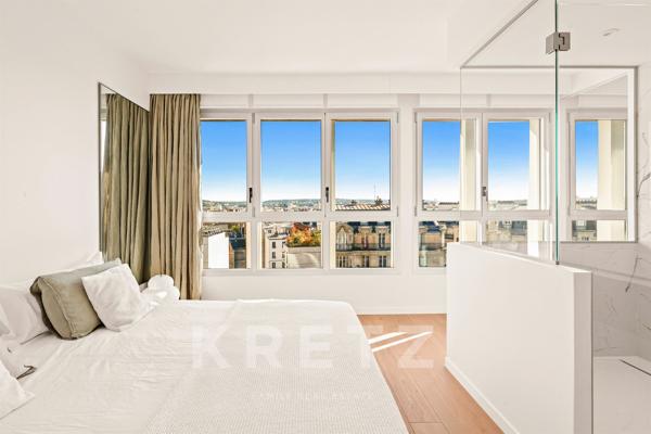 Penthouse d'exception climatisé avec vue panoramique sur Paris