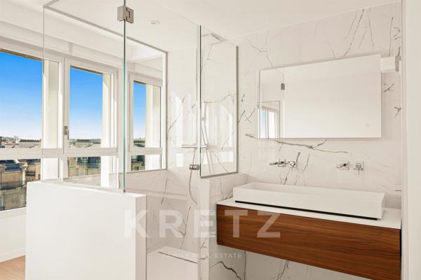 Penthouse d'exception climatisé avec vue panoramique sur Paris