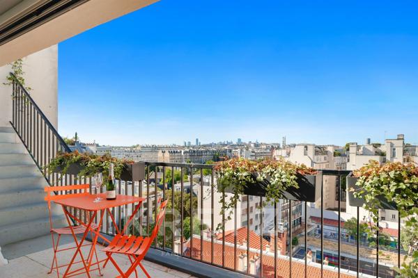 Penthouse d'exception climatisé avec vue panoramique sur Paris