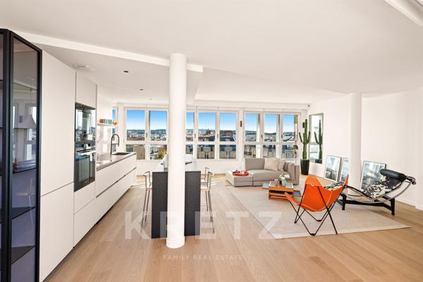 Penthouse d'exception climatisé avec vue panoramique sur Paris