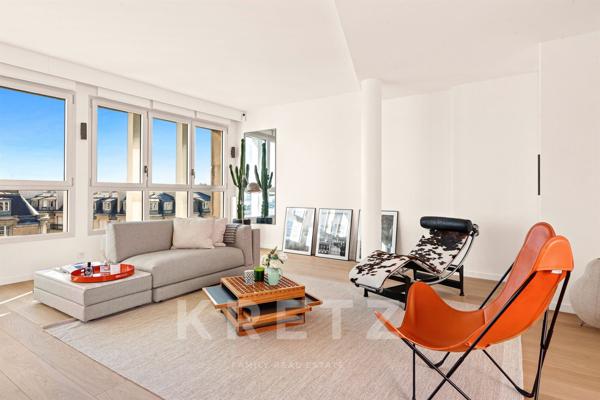 Penthouse d'exception climatisé avec vue panoramique sur Paris