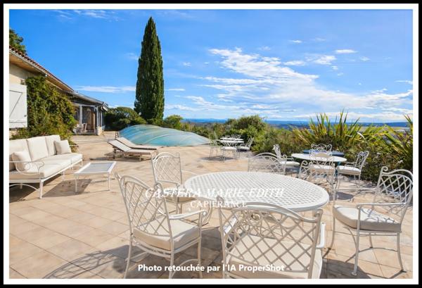 Maison contemporaine - 9 pièces - Studio - Garages - Piscine- Vue Pyrénées- AUCH (32)
