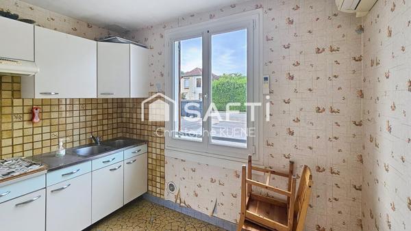 maison de 63m2 lumineuse-3 chambres-sous sol total