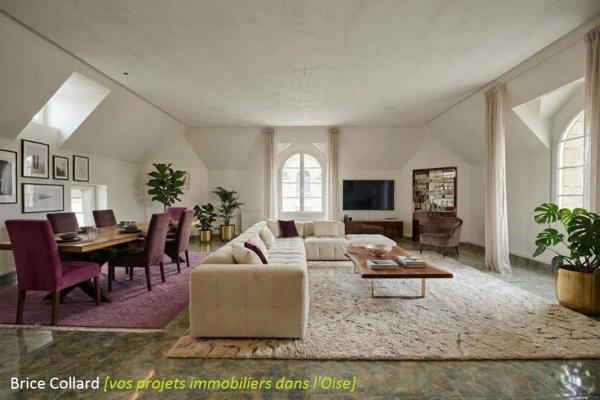 60100 CREIL Appartement 3 chambres et bureau vue Oise, à 5' de la gare
