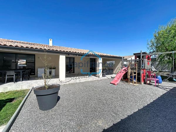 PIERRELATTE – FERME BAUMET | Villa de plain-pied de 107 m², 4 chambres, DPE A et superbe terrasse couverte de 50 m²