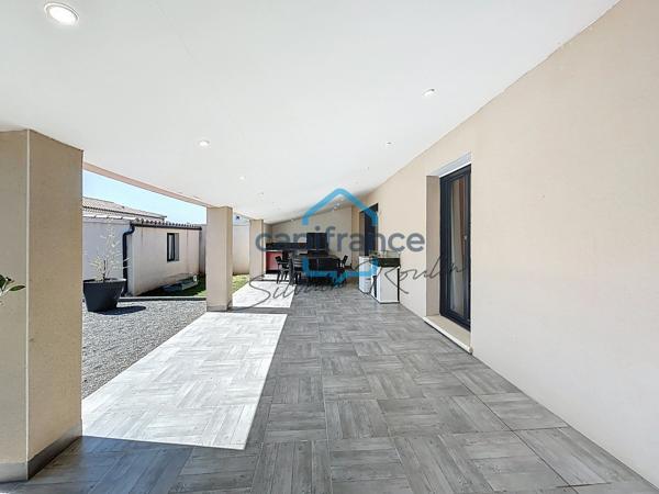 PIERRELATTE – FERME BAUMET | Villa de plain-pied de 107 m², 4 chambres, DPE A et superbe terrasse couverte de 50 m²