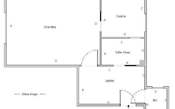 Appartement à vendre    1 pièce • 23,13 m2 Paris 19