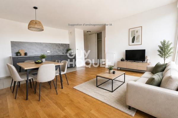 Appartement à vendre de 3 pièces  lumineux de 61 m²- LES HAUTS DU MOULIN