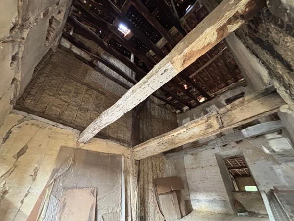 Dpt Hautes Pyrénées (65), à vendre TRIE SUR BAISE 2 grands garages de 71 m² et 82 m² + étages sur 153 m² de terrain au total, en centre-ville, au calme