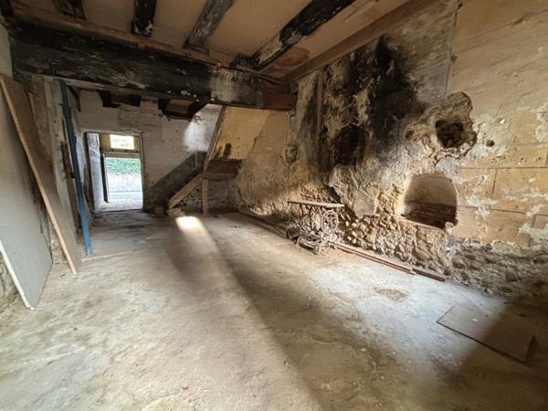 Dpt Hautes Pyrénées (65), à vendre TRIE SUR BAISE 2 grands garages de 71 m² et 82 m² + étages sur 153 m² de terrain au total, en centre-ville, au calme